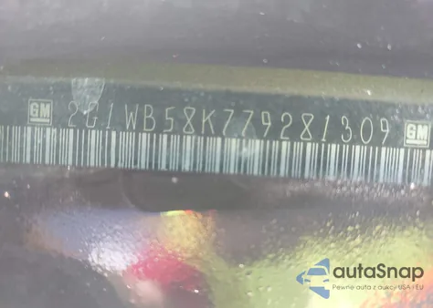 2007 Chevrolet Impala Ls z USA, uszkodzony, nr VIN 2G1WB58K779281309
